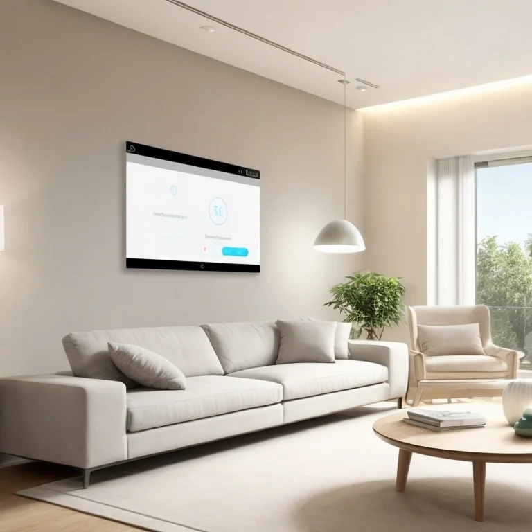 Smart lighting system illuminating living room