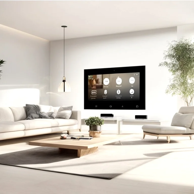 Smart AI device connected in a modern Singapore home